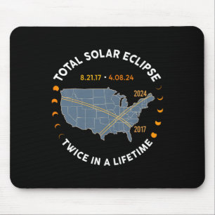 Total Solar Eclipse 2024 Twice In A Lifetime 2017 Mouse Pad
