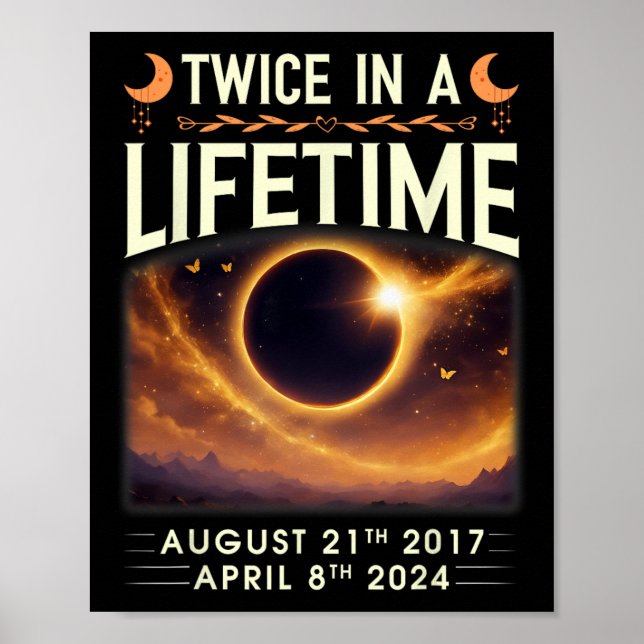 Total Solar Eclipse 2024 Twice In A Lifetime 2017  Poster (Front)