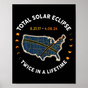 Total Solar Eclipse 2024 Twice In A Lifetime 2017  Poster