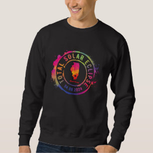 Total Solar Eclipse 2024 USA Illinois Mount Vernon Sweatshirt
