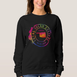 Total Solar Eclipse 2024 USA Oklahoma Totality Col Sweatshirt