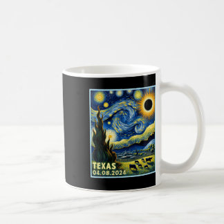 Total Solar Eclipse 2024 Van Gogh Starry Night Sty Coffee Mug