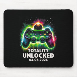 Total Solar Eclipse 2024 Video Game Colourful 1  Mouse Pad