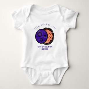 Total Solar Eclipse 2026 Custom Baby Bodysuit