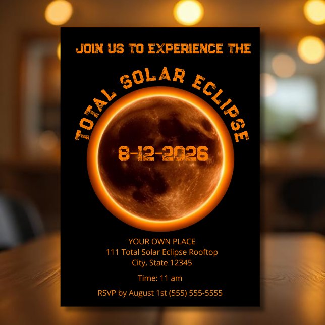Total Solar Eclipse 2026 Invitation (Total Solar Eclipse 2026 Invitation)