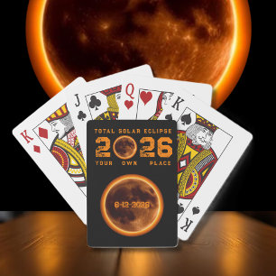 Total Solar Eclipse 2026 Playing Cards