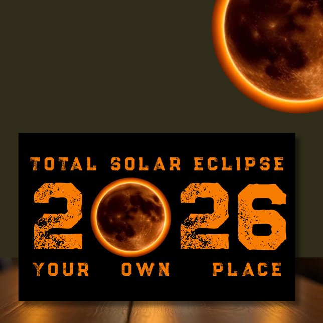Total Solar Eclipse 2026 Rectangular Sticker (Total Solar Eclipse 2026 Rectangular Sticker)