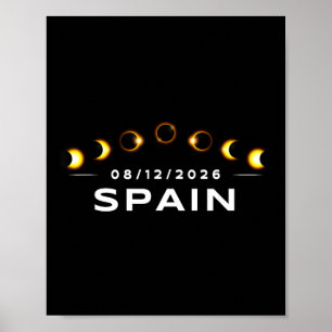 Total Solar Eclipse 2026 Spain Totality 1 Poster