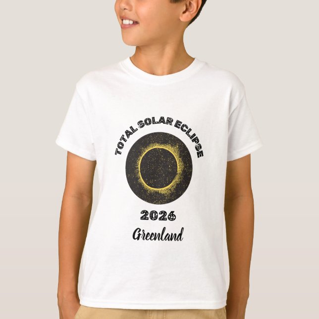Total Solar Eclipse 2026 Totality Kids T-Shirt (Front)