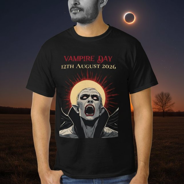 Total Solar Eclipse 2026 Vampire Day T-Shirt (Creator Uploaded)