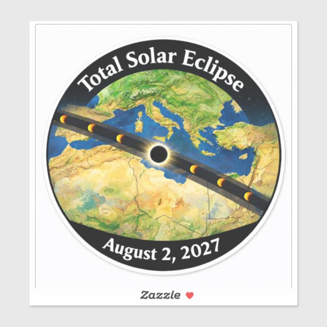 Total Solar Eclipse 2027 Map (Sheet)