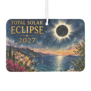 Total Solar Eclipse 2027 Mediterranean  Car Air Freshener