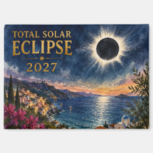 Total Solar Eclipse 2027 Mediterranean  Magnet