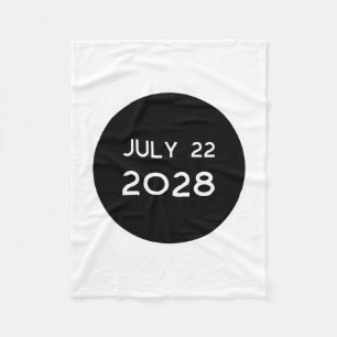 Total Solar Eclipse 2028 New Zealand _1 Fleece Blanket