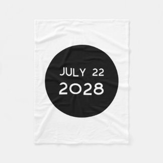 Total Solar Eclipse 2028 New Zealand _1 Fleece Blanket