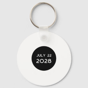 Total Solar Eclipse 2028 New Zealand _1 Key Ring