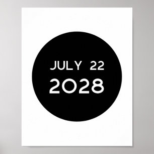 Total Solar Eclipse 2028 New Zealand _1 Poster