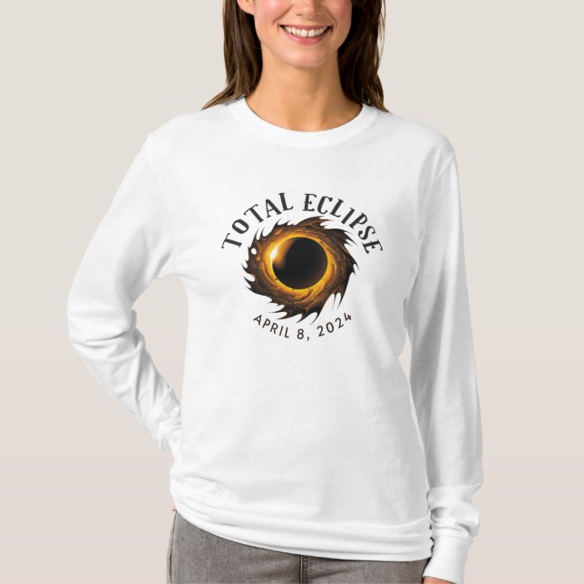 Total Solar Eclipse 24 April, 2024 T-Shirt (Front)