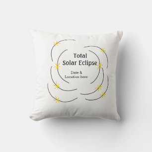 Total solar eclipse add date location half sun pat cushion