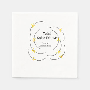 Total solar eclipse add date location half sun pat napkin