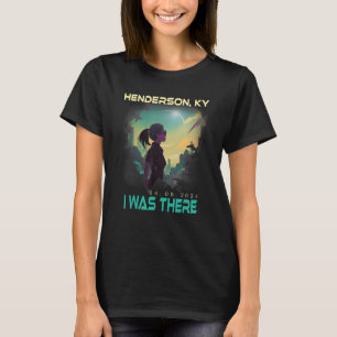 Total Solar Eclipse Aesthetic Girl Henderson Kentu T-Shirt
