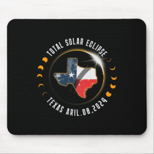 Total Solar Eclipse America Totality Texas 8 April Mouse Pad