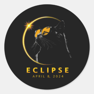 Total Solar Eclipse April 08 2024 Totality Funny C Classic Round Sticker