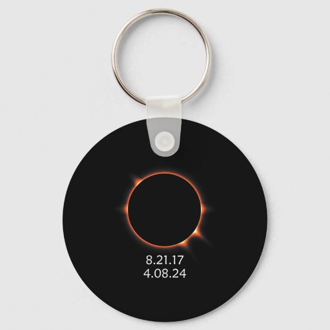 Total Solar Eclipse April 08  Key Ring (Front)