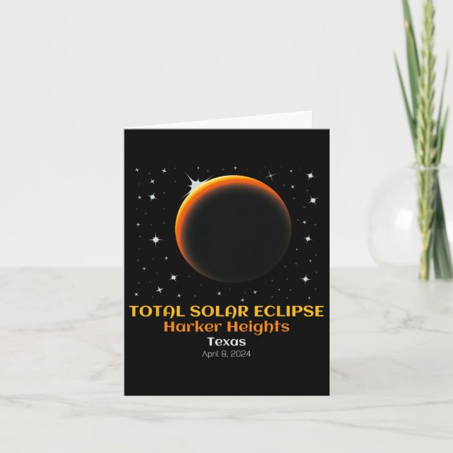 Total Solar Eclipse April 86  Card (Front)