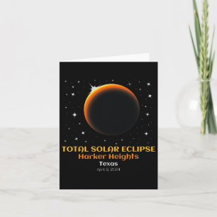 Total Solar Eclipse April 86  Card
