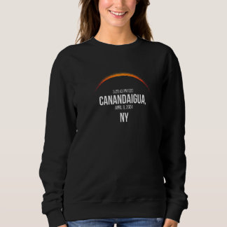 Total Solar Eclipse April 8 2024 Canandaigua Ny Sweatshirt