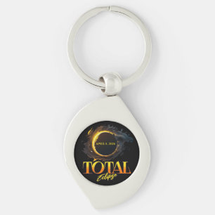 Total Solar Eclipse April 8, 2024 Commemorative  Key Ring