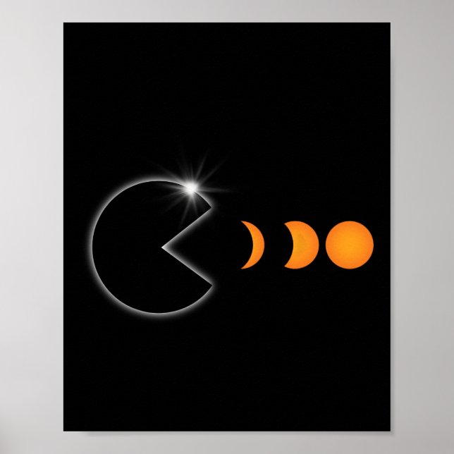 Total Solar Eclipse April 8 2024 Fun Phases Totali Poster (Front)