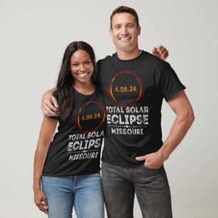  Total Solar Eclipse April 8, 2024 Missouri Family T-Shirt