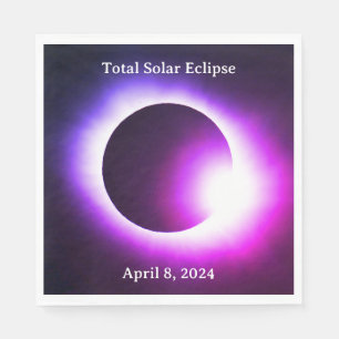 Total solar eclipse April 8, 2024 Napkin