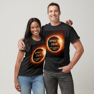 Total Solar Eclipse April 8 2024 Personalised T-Shirt