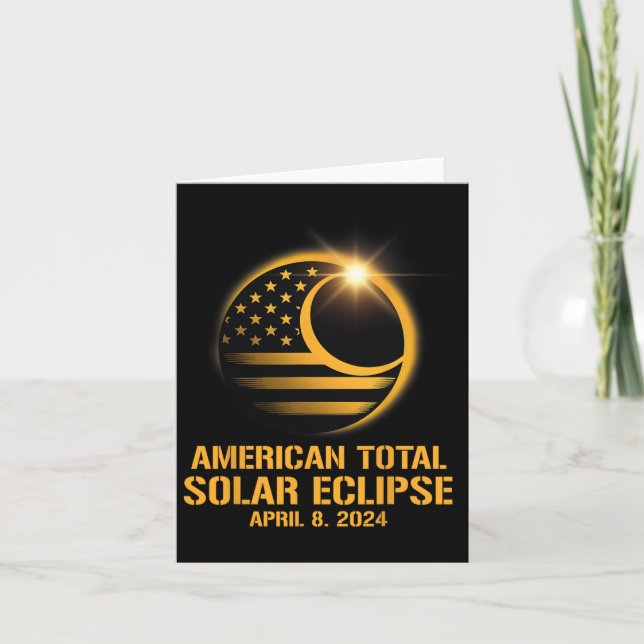 Total Solar Eclipse April 8 2024 Totality Astronom Card (Front)