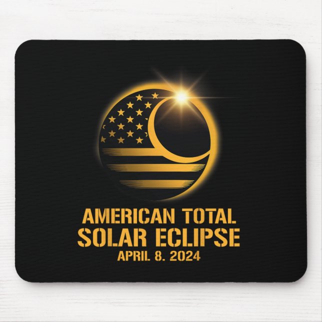Total Solar Eclipse April 8 2024 Totality Astronom Mouse Pad (Front)