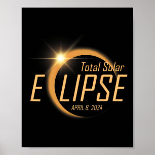 Total Solar Eclipse April 8 2024 Totality Astronom Poster