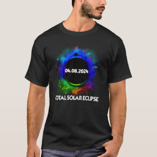Total Solar Eclipse April 8 2024 Totality Colourfu T-Shirt