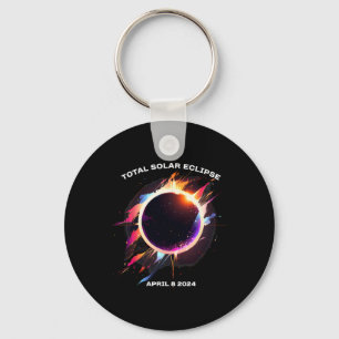 Total Solar Eclipse April 8 2024 Totality Souvenir Key Ring