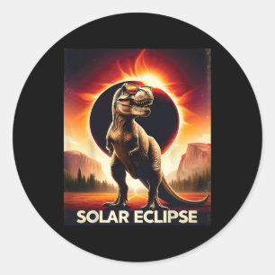 Total Solar Eclipse April 8  Classic Round Sticker