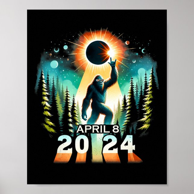 Total Solar Eclipse April 8 Solar Eclipse 2024 Tot Poster (Front)