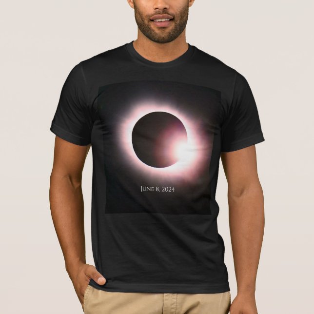 Total solar eclipse april 8th  2024 moon sun T-Shirt (Front)
