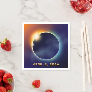 Total Solar Eclipse Astronomy Star Party Napkin
