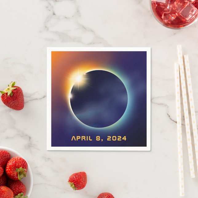 Total Solar Eclipse | Astronomy Star Party Napkin (Insitu)