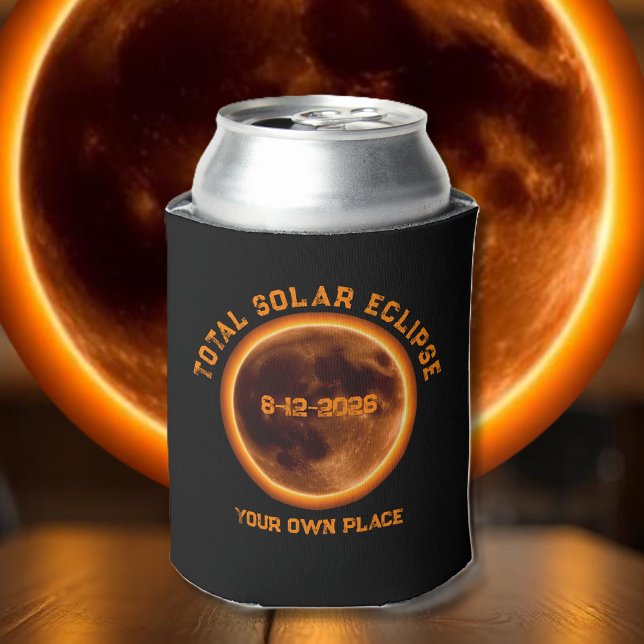 Total Solar Eclipse August 12 2026 Can Cooler (Total Solar Eclipse August 12 2026 Can Cooler )