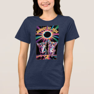 Total Solar Eclipse August 12 2026 Chihuahua Funny Tri-Blend Shirt