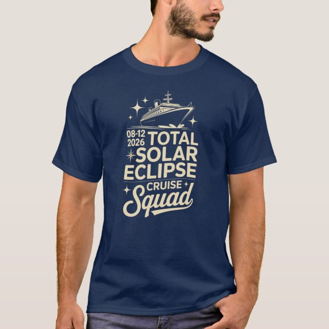 Total Solar Eclipse August 12 2026 Cruise Matching T-Shirt (Front)