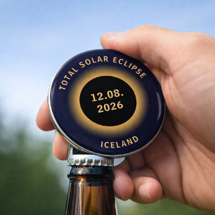 Total Solar Eclipse August 12 2026 Iceland Bottle Opener